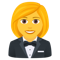 Woman in Tuxedo emoji on Emojione